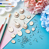 DIY Unfinished Wooden Pendant Earring Making Kits DIY-YS0001-17-5