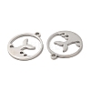 Non-Tarnish 304 Stainless Steel Pendants STAS-L020-018P-2