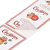 50Pcs Christmas Square with Word Merry Christmas Roll Stickers DIY-M070-03C-3