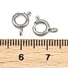 304 Stainless Steel Spring Ring Clasps STAS-B095-05C-P-3