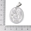 304 Stainless Steel Pendants STAS-M103-01AS-07-3
