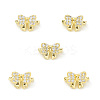 Rack Plating Brass Pave Cubic Zirconia Slide Charms KK-G464-05G-4