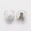 Brass Crimp Beads Covers KK-G017-S-2