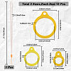 45Pcs 3 Style Silicone Rings with 1Pc Rubber Necklace Lanyard Anti-Lost Pendant Holder DIY-GF0008-18-2