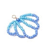 Glass Seed Beaded Shell Shapes Pendants PALLOY-MZ01174-01-3