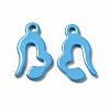 Spray Painted 201 Stainless Steel Charms STAS-G304-27B-1