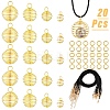 20Pcs 4 Styles Iron Wire Pendants FIND-YW0007-09-1