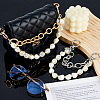 2Pcs 2 Colors Aluminum Alloy Cable Chain Purse Extender Chains FIND-FH0011-38-4