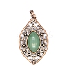 Retro Hollow Natural Topaz Jade Pendants PW-WGEF371-10-1