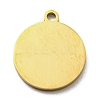 Ion Plating(IP) 316L Surgical Stainless Steel Pendants STAS-M317-06G-2