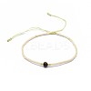 Adjustable Natural Tiger Eye Braided Bead Bracelets BJEW-F391-A09-2