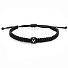 Cube with Letter Pattern Resin Beads Braided Bead Bracelets FS-WGC1D79-13-1