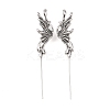 Butterfly 316 Stainless Steel Ear Wrap Crawler Hook Earrings AJEW-C044-21AS-4