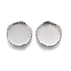 304 Stainless Steel Cabochon Settings STAS-P249-14P-1