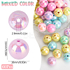 60Pcs Opaque Acrylic Beads MACR-SC0001-75-2