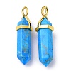 Natural Howlite Pointed Pendants G-G025-01G-04-2
