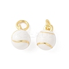 Brass Enamel Pendants KK-P294-38G-03-1
