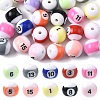 30Pcs Opaque Acrylic Beads OACR-YW0003-63-1