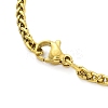 Constellation 304 Stainless Steel Micro Pave Clear Cubic Zirconia Wheat Chain Pendant Necklaces for Women Men NJEW-U007-01F-3