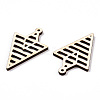Undyed Natural Poplar Wood Pendants WOOD-TAC0002-55-3