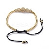 Adjustable Nylon Cord Braided Bead Bracelets BJEW-JB04969-01-3