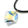 Waxed Cord Necklaces NJEW-P310-09P-2