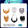 Fibre Beard for Masquerade Cosplay Costume Props Supplies DIY-WH0504-705-2