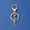 304 Stainless Steel Initial Letter Key Charm Keychains KEYC-YW00004-03-2