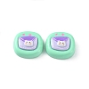 Opaque Cute Cartoon Resin Cabochons CRES-O006-06G-1