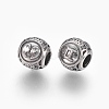 316 Surgical Stainless Steel European Beads STAS-P212-18P-12-2