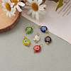 Handmade Millefiori Glass Pendants PALLOY-JF00576-4