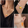 10Pcs 5 Styles Opaque Resin Pendants RESI-YW0005-23-5