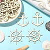 100pcs 2 Styles Nautical Theme Wood Big Pendants WOOD-CJ0001-72-5
