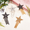 4 Pcs 4 Style Sparkling Rhinestone Iron on Patches DIY-GF0005-21-5
