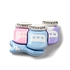 Painting Theme Opaque Resin Cabochons RESI-L040-04E-1
