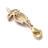 Valentine's Day Rose Alloy Enamel Pendant Decorations HJEW-JM02831-02-5