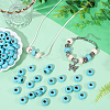 100Pcs Synthetic Turquoise European Beads TURQ-PA0001-04B-4