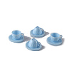 Plastic Tea Cup & Plate Miniature Ornaments PW-WG58236-05-1