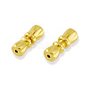 Brass Screw Clasps KK-TAC0003-05G-2