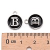 Platinum Plated Alloy Charms ENAM-S118-02B-P-3