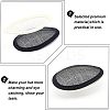 3Pcs 3 Colors Linen Teardrop Fascinator Hat Base for Millinery AJEW-CA0002-77-4