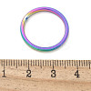 Ion Plating(IP) 304 Stainless Steel Plain Band Rings STAS-I160-E03-MC-5