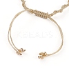 Adjustable Polyester Thread Braided Beaded Bracelet Making AJEW-JB00895-4
