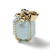 Natural Aquamarine Gift Box Charms LS-G-P523-01G-03-1
