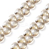 Electroplate Triangle Glass Beads Strands EGLA-A036-11A-PL02-1