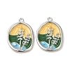 Brass Enamel Pendants KK-S368-09P-1