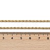 Unisex PVD Vacuum Plating 304 Stainless Steel Rope Chain Necklaces STAS-D0002-33G-2