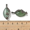 Natural Green Aventurine Horse Eye Pendants G-F766-01AS-01-3