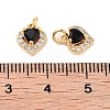 Brass Micro Pave Cubic Zirconia Pendants KK-B102-10G-3