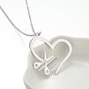 304 Stainless Steel Hollow Pendant Necklaces FS-WGE7531-06-1